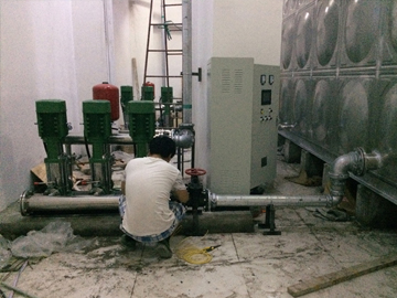 南京水泵维修,南京润和软件园供水机组调试